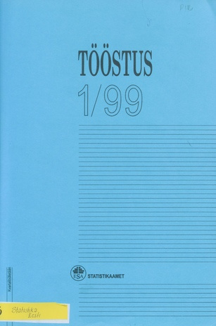 Tööstus : kvartalibülletään  = Industry kvartalibülletään ; 1 1999-07