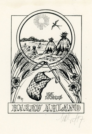 Ex libris Harry Ahland 