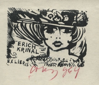 Erich Krinal ex libris 