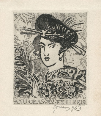 Anu Okas ex libris 