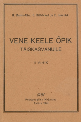 Vene keele õpik täiskasvanuile