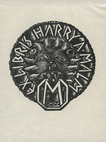 Ex libris Harry A. Malm 