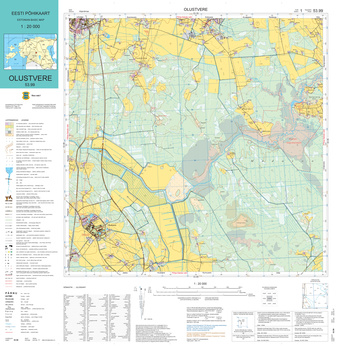 Eesti põhikaart. 53.99, Olustvere : Viljandimaa 