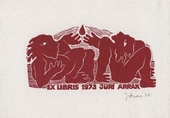 Ex libris 1973 Jüri Arrak 