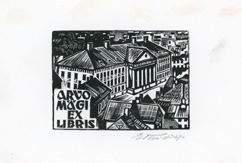 Arvo Mägi ex libris 