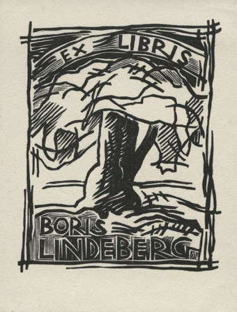 Ex libris Boris Lindeberg 
