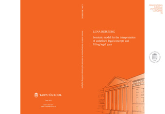 Semiotic model for the interpretation of undefined legal concepts and filling legal gaps 