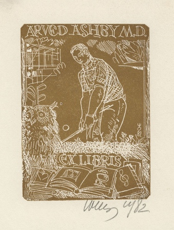 Arved Ashby M.D. ex libris 