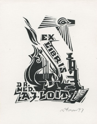 Ex libris dr. med. A. J. Loit 