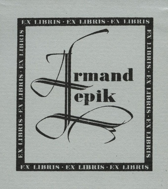 Ex libris Armand Lepik 