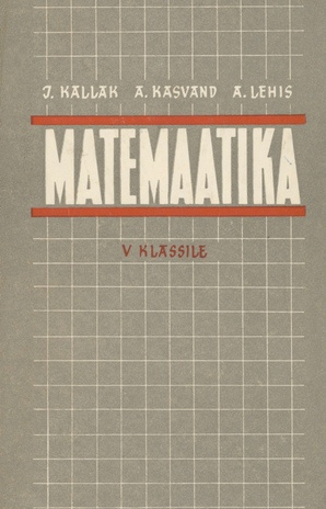 Matemaatika V klassile