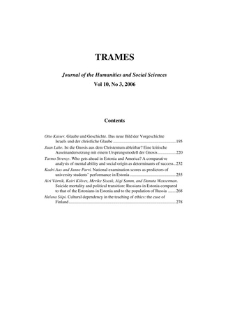 Trames ; 3 Vol 10 (60/55) 2006
