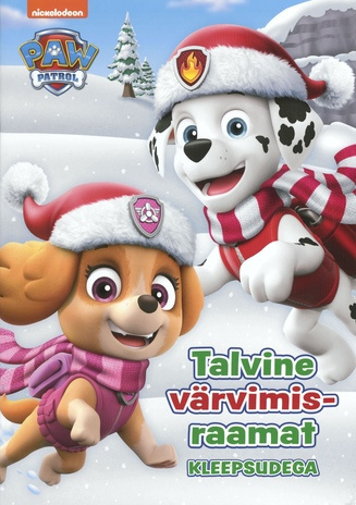 Paw Patrol Talvine värvimisraamat kleepsudega : 