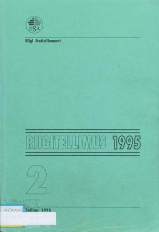 Riigitellimus 1995 2 : [riigieelarvest finantseeritavate vaatluste kirjeldused] ; 1995