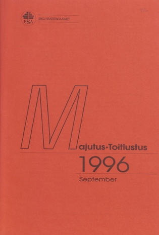 Majutus. Toitlustus ; 9 1996-11