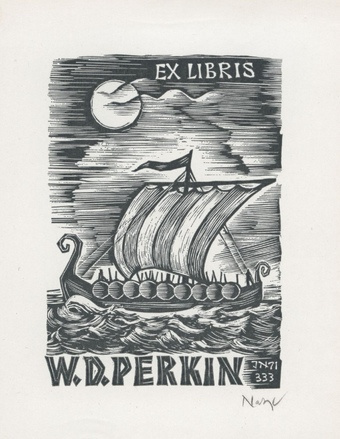 Ex libris W. D. Perkin 