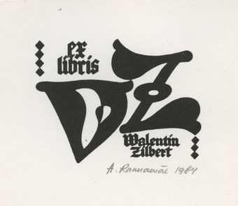 Ex libris Walentin Zilbert 