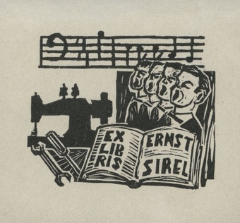 Ex libris Ernst Sirel 