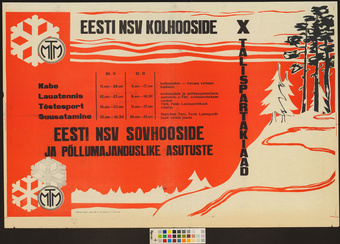 Eesti NSV kolhooside, Eesti NSV sovhooside ja põllumajanduslike asutuste X talispartakiaad