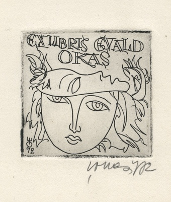 Ex libris Evald Okas 