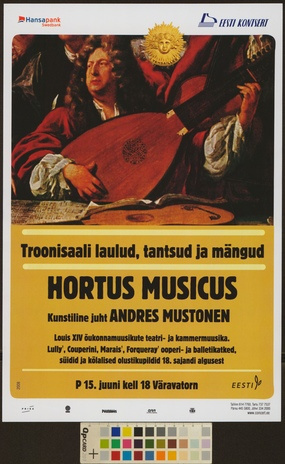 Hortus Musicus : troonisaali laulud, tantsud ja mängud 