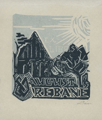 Ex libris August Rebane 80