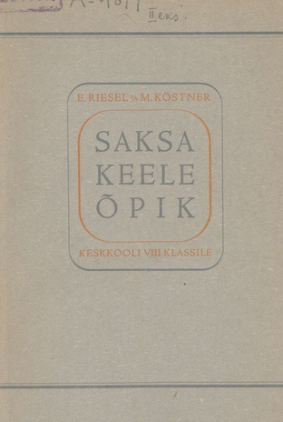 Saksa keele õpik VIII klassile