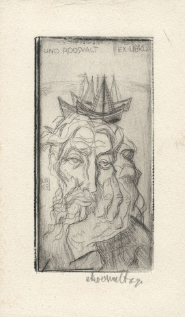 Uno Roosvalt ex-libris 