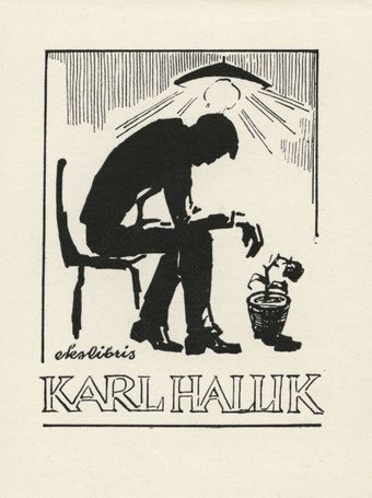 Ekslibris Karl Hallik 