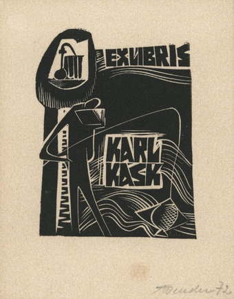 Ex libris Karl Kask 