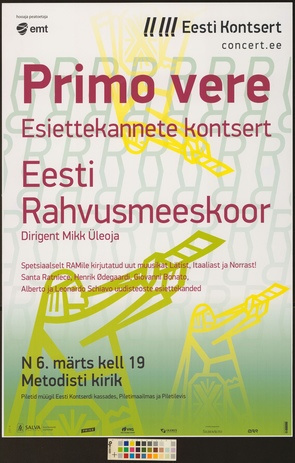 Primo vere : Eesti Rahvusmeeskoor 