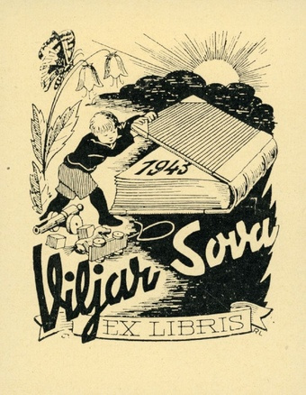 Viljar Sova ex libris 