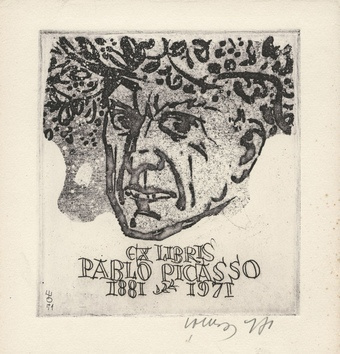 Ex libris Pablo Picasso 1881-1971 
