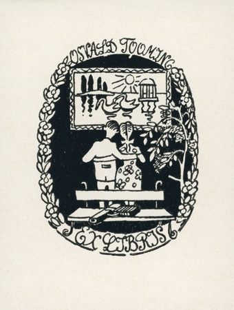 Osvald Tooming ex libris 