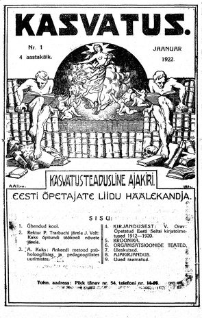 Kasvatus ; 1 1922-01