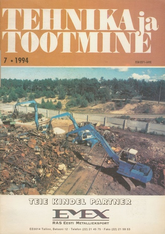 Tehnika ja Tootmine ; 7 1994-07