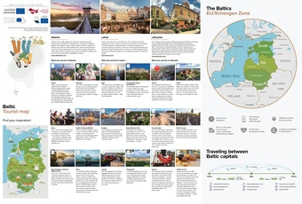 Baltic tourist map