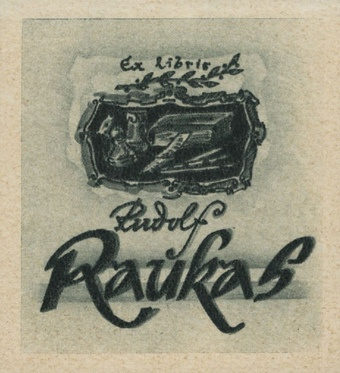 Ex libris Rudolf Raukas 