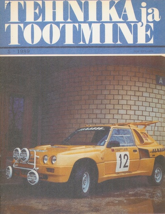 Tehnika ja Tootmine ; 5 1989-05