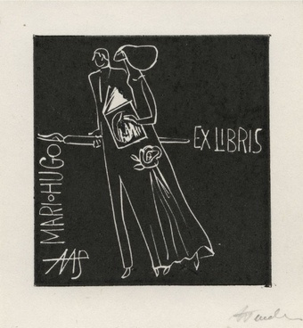 Mari Hugo Aas ex libris 