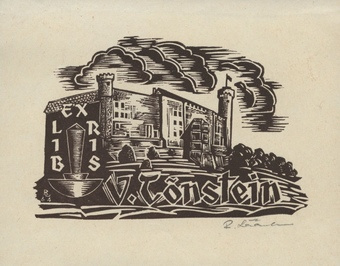 Ex libris V. Tõnstein 