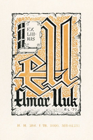 Ex libris Elmar Uuk 
