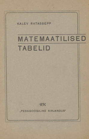 Matemaatilised tabelid