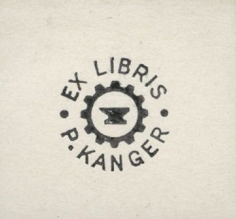 Ex libris P. Kanger 