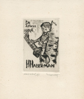 Ex libris H Haberman 