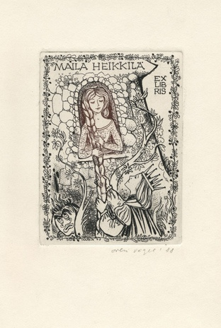Maila Heikkilä ex libris 