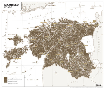 [Eesti rahvusatlas] : maanteed = roads 